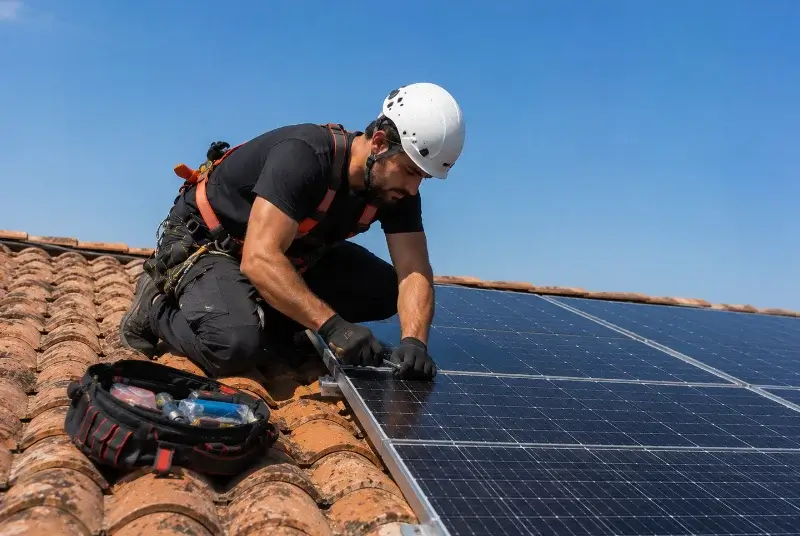 Maintenance et monitoring de panneaux solaires à Saint-Jean-la-Poterie
